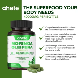AHETE Moringa Detox Capsules